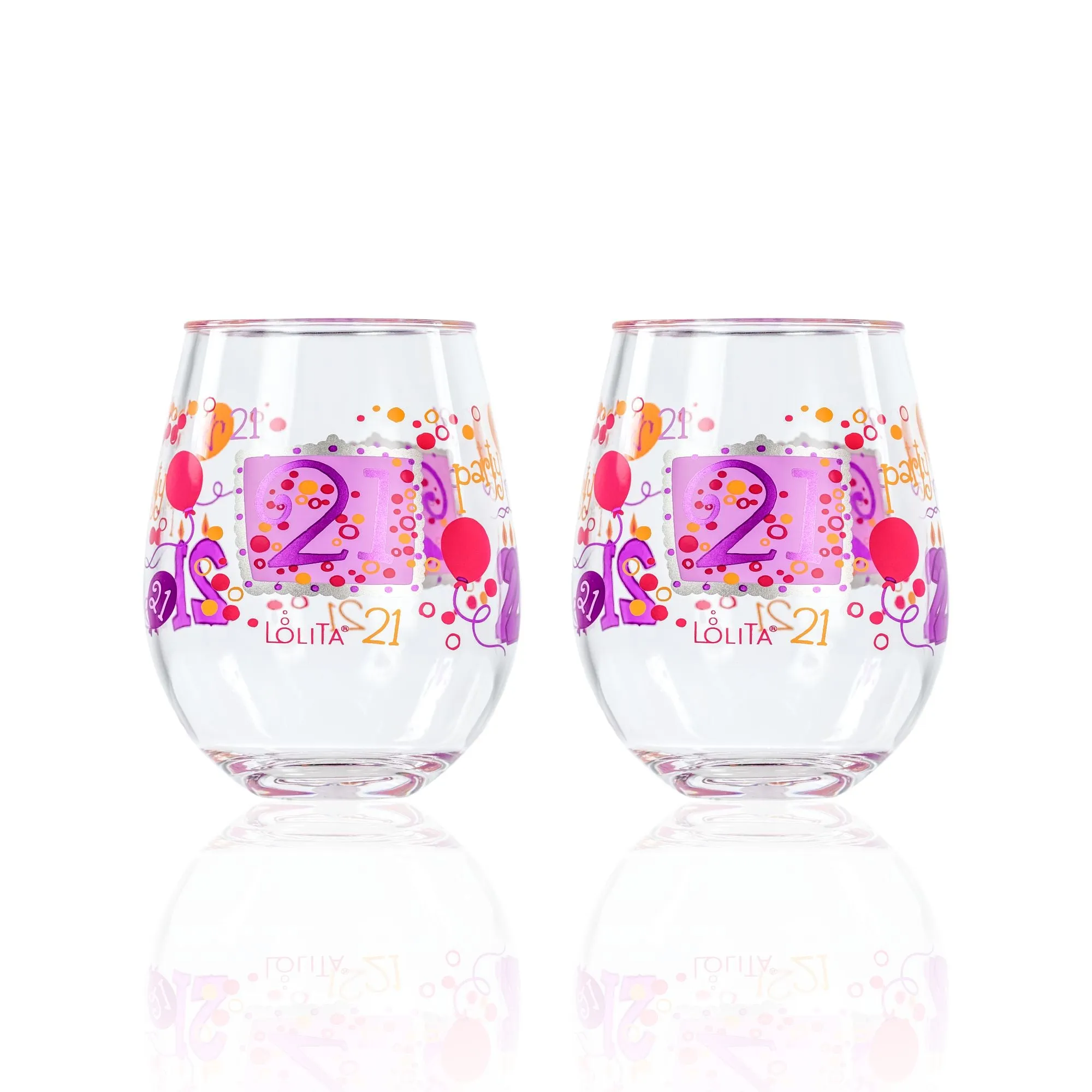 21st Birthday Acrylic Stemless