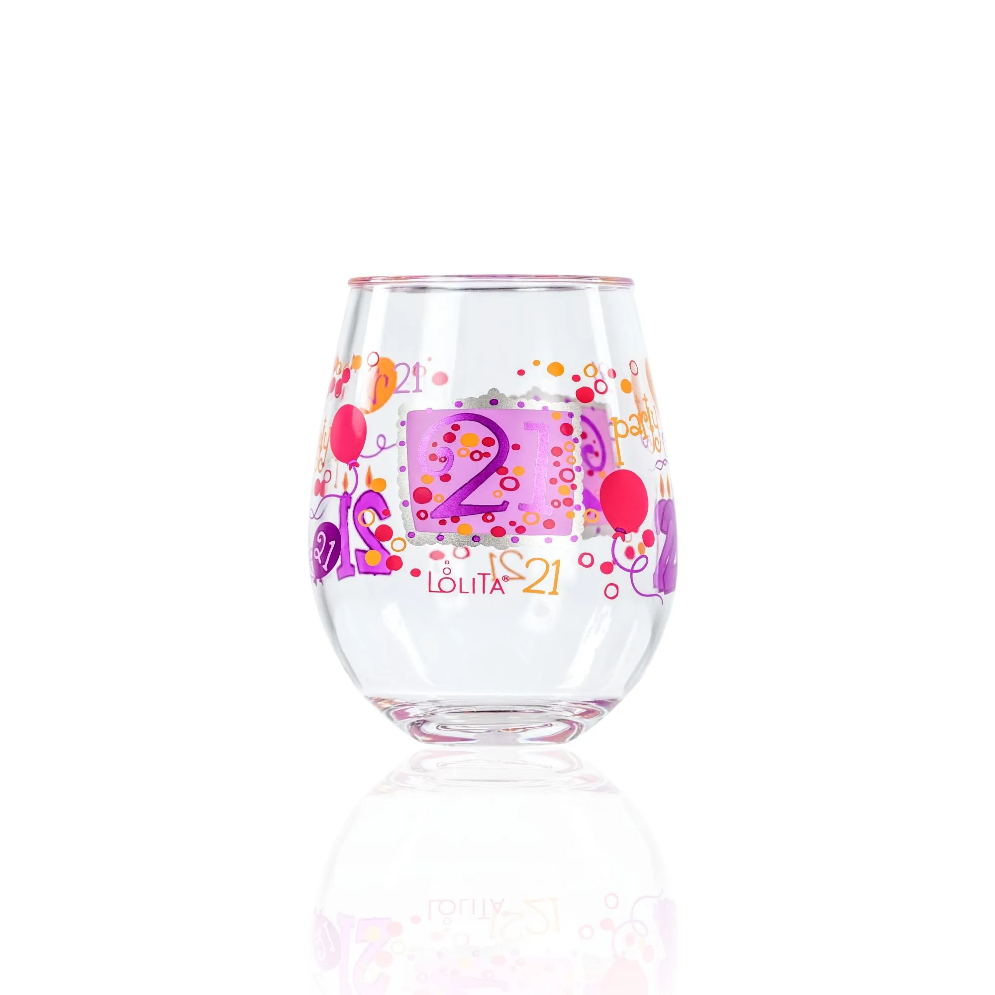 21st Birthday Acrylic Stemless