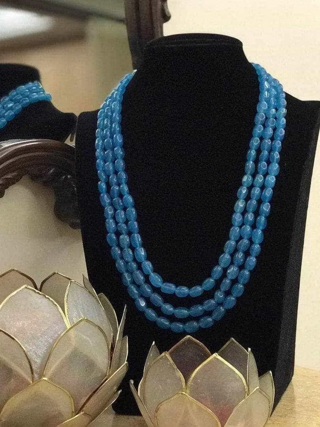 3 Layered Beads Necklace