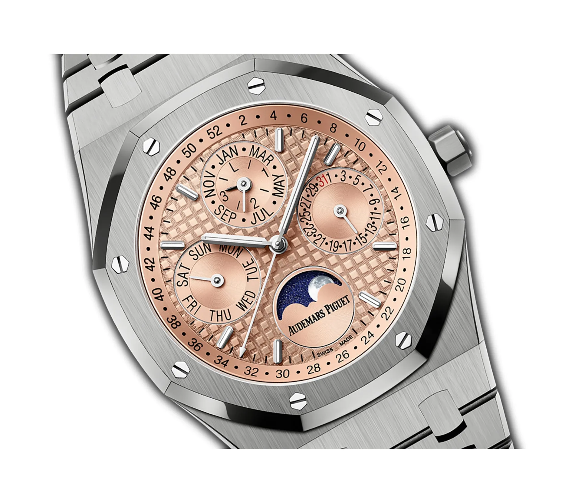 41mm Perpetual Calendar Titanium Salmon Dial Limited to 300 Pieces