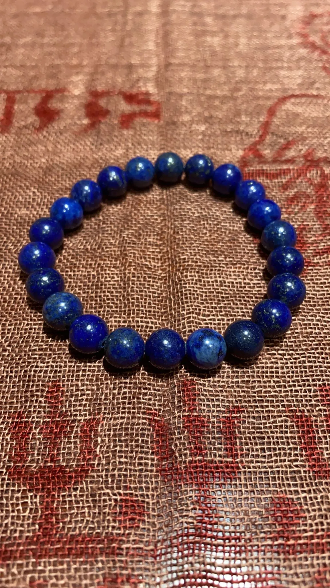 8MM Lapis Lazuli Bead Bracelet