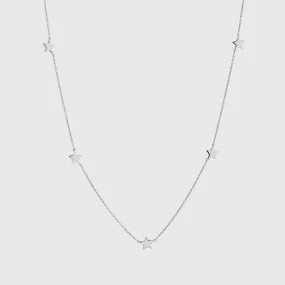 Alta Sterling Silver Multi Star Necklace