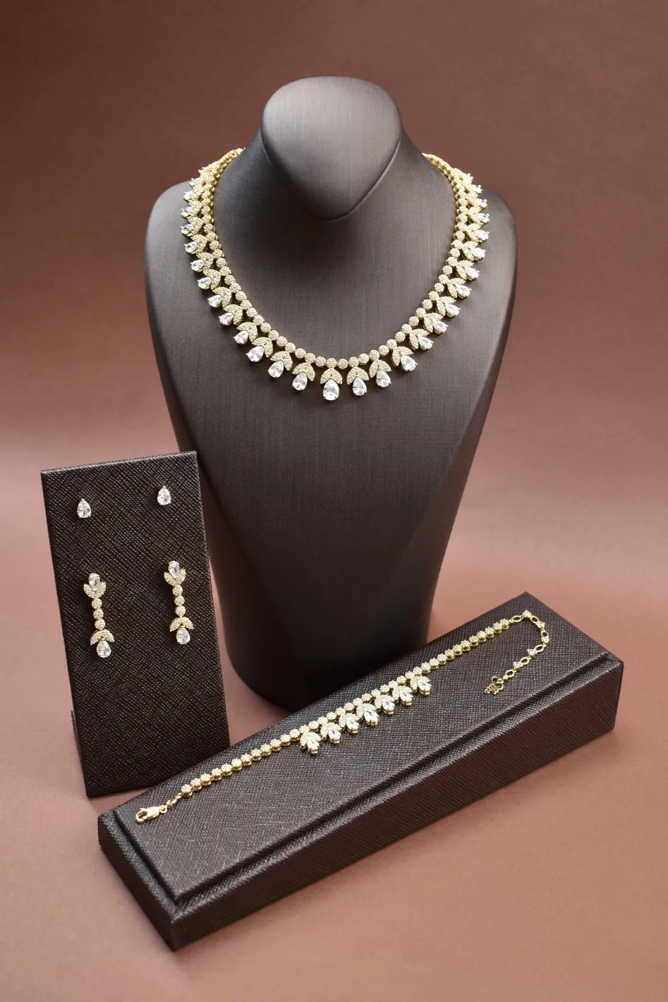 AMIRA Simulated Diamond Jewelry Set