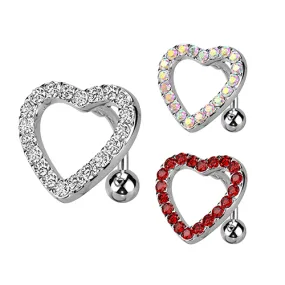 Amour Reverse Heart Belly Bar