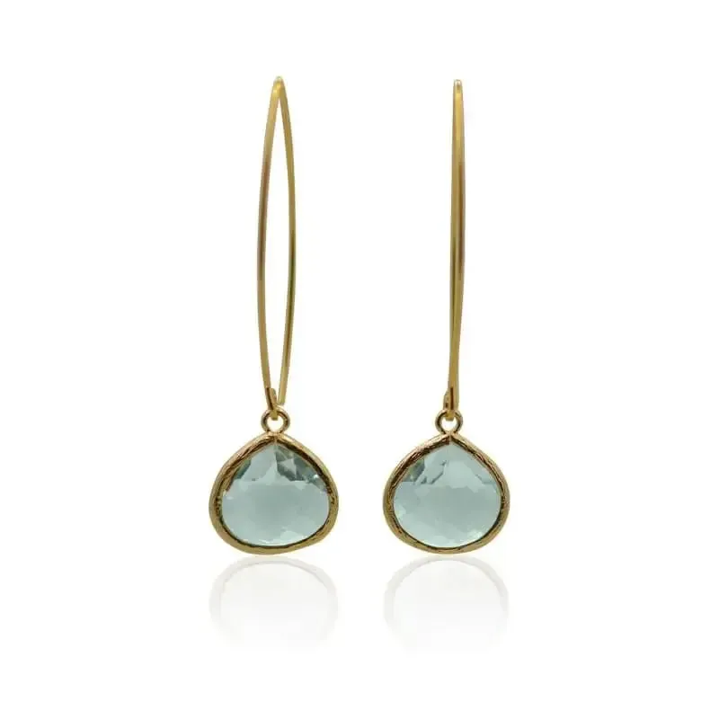 Aqua Elegant Earrings | Ocean Jewelry | Birthstone