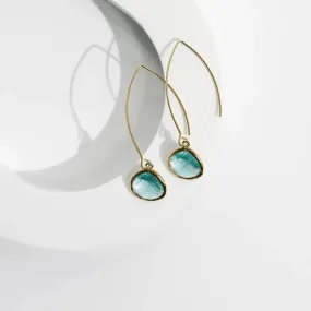 Aqua Elegant Earrings | Ocean Jewelry | Birthstone