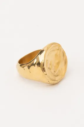 AREIA ROUND SIGNET RING