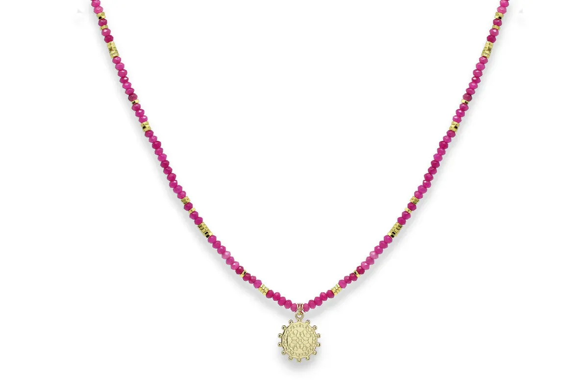 ARTEMIS PINK GEMSTONE NECKLACE