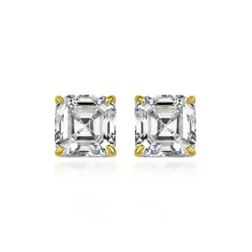 Asscher Cut Studs XL