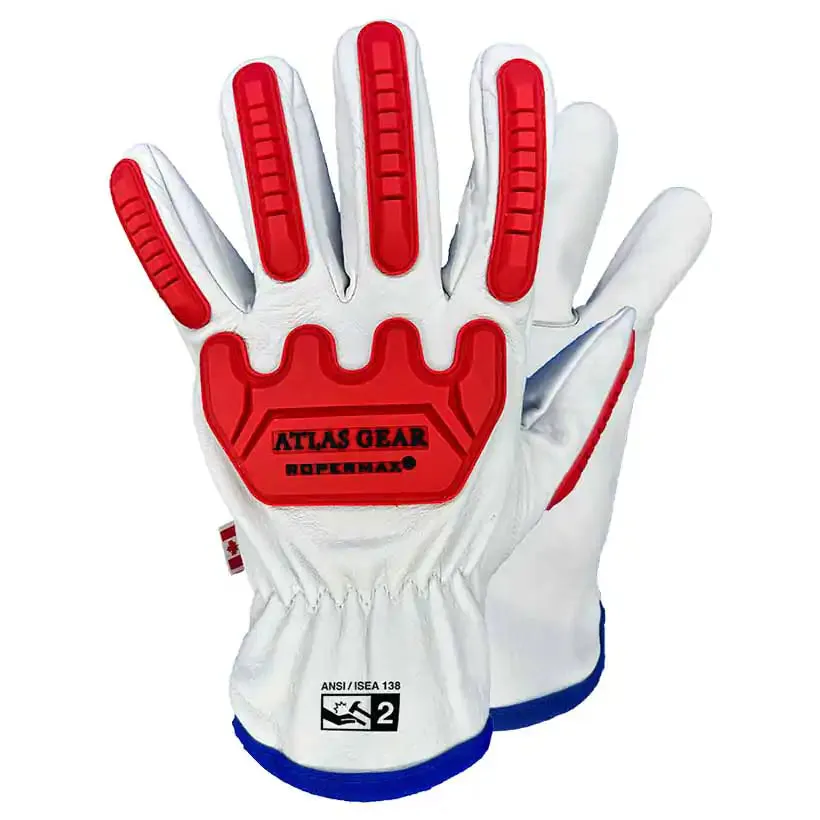 Atlas - 803 - Leather Impact Gloves RoperMax®