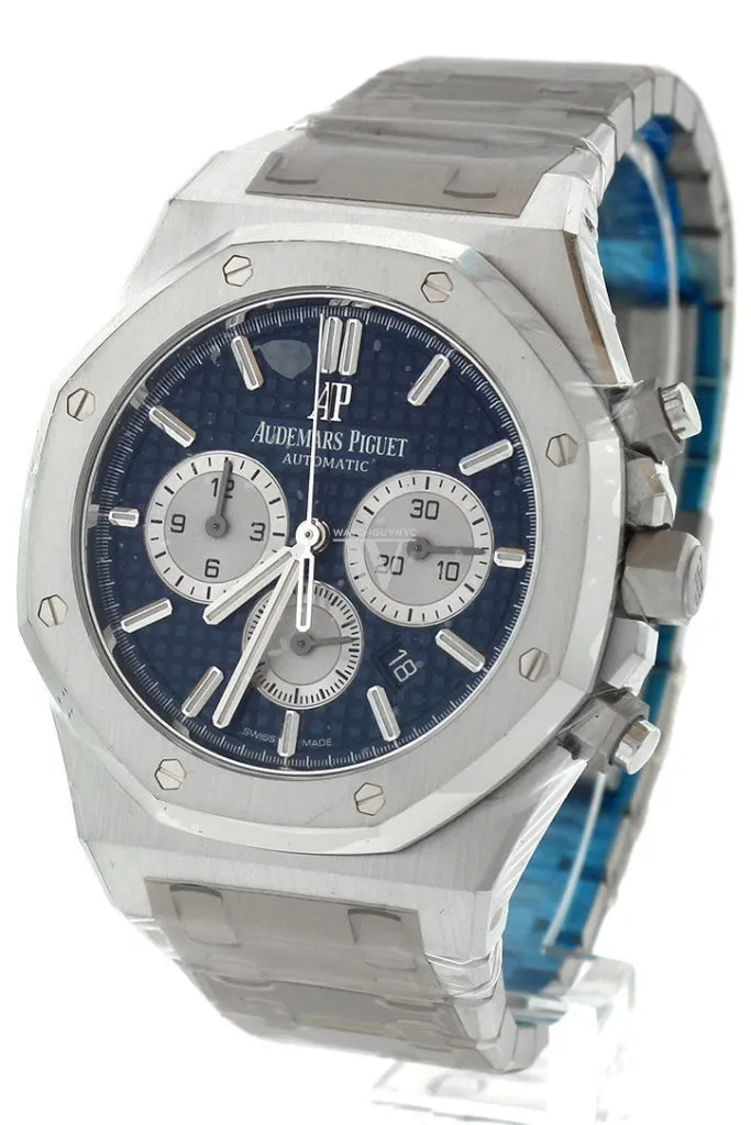 Audemars Piguet Royal Oak 41 Chronograph 41mm Blue Dial Stainless Steel Watch 263b31ST.OO.1220ST.01  DCM