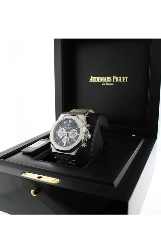 Audemars Piguet Royal Oak 41 Chronograph 41mm Blue Dial Stainless Steel Watch 263b31ST.OO.1220ST.01  DCM