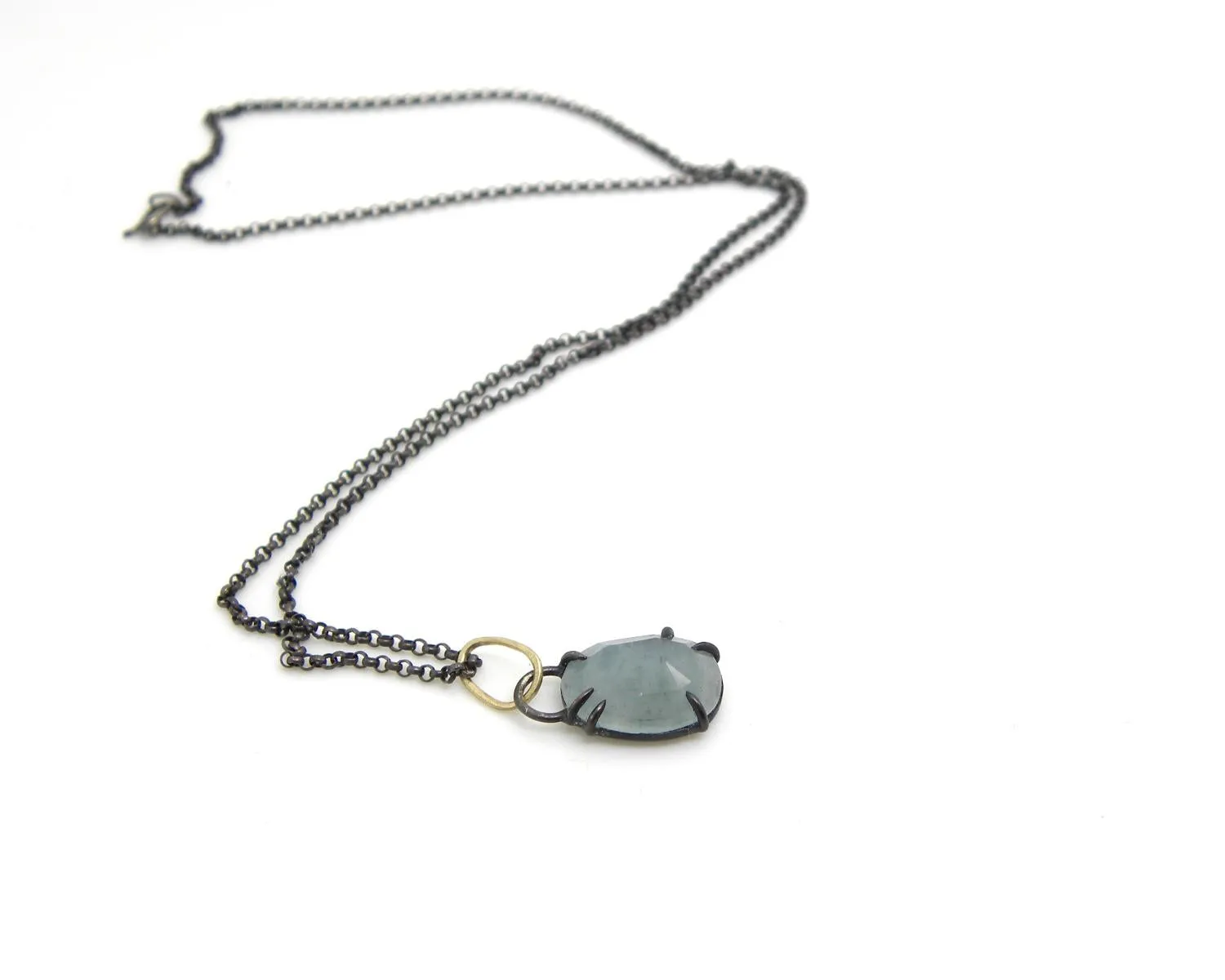 Balmy Aquamarine Vanity Necklace