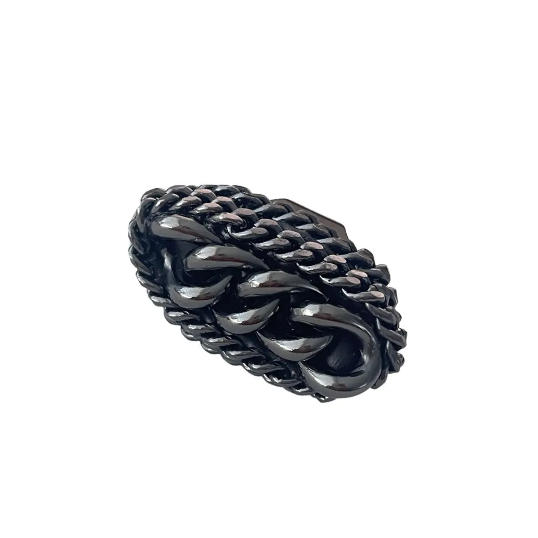 B.E. BLACK CHAINS RING