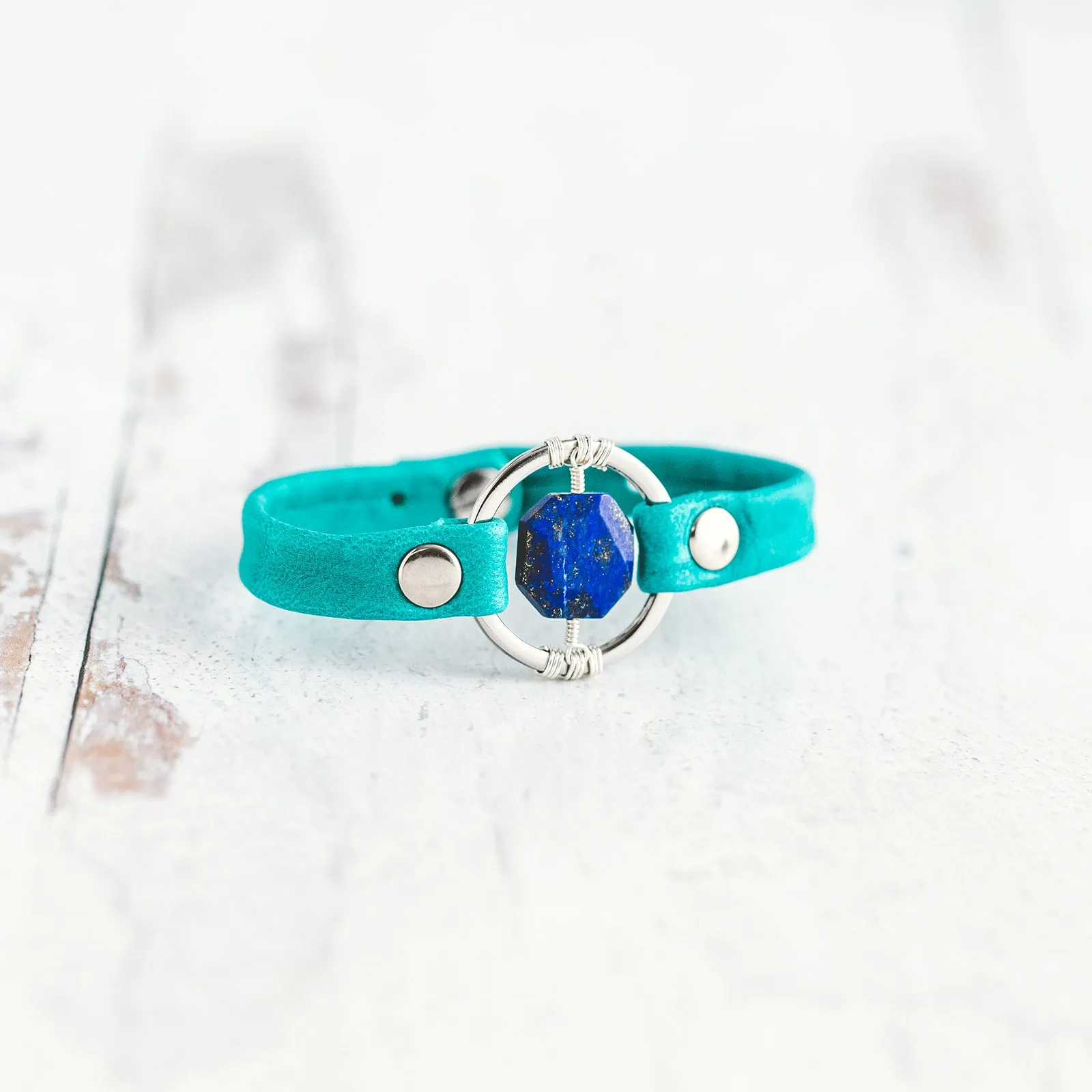 Be the Light Bracelet - Silver - Lapis Lazuli