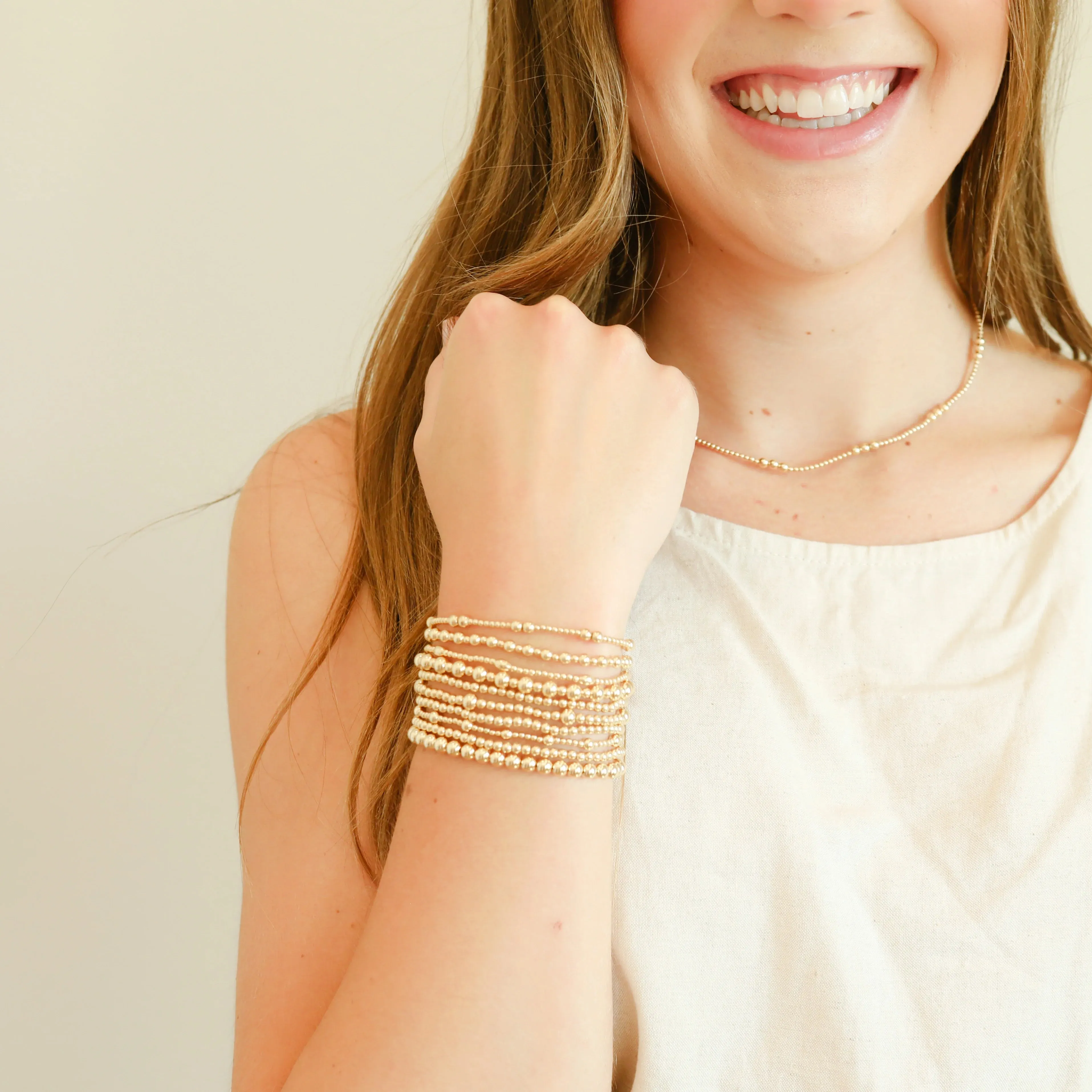 Beaded Blondes | Katy Bracelet in Gold