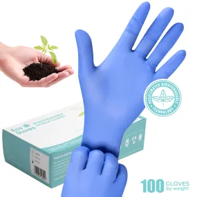 Biodegradable Nitrile Gloves (4.0 Mil) - BLUE VIOLET (100 gloves/box)