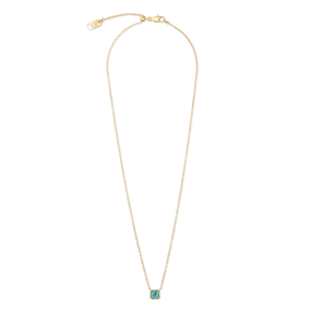 Birthstone December Necklace Turquoise Gold