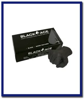 Black Ace Disposable Nitrile Gloves - 1 Box