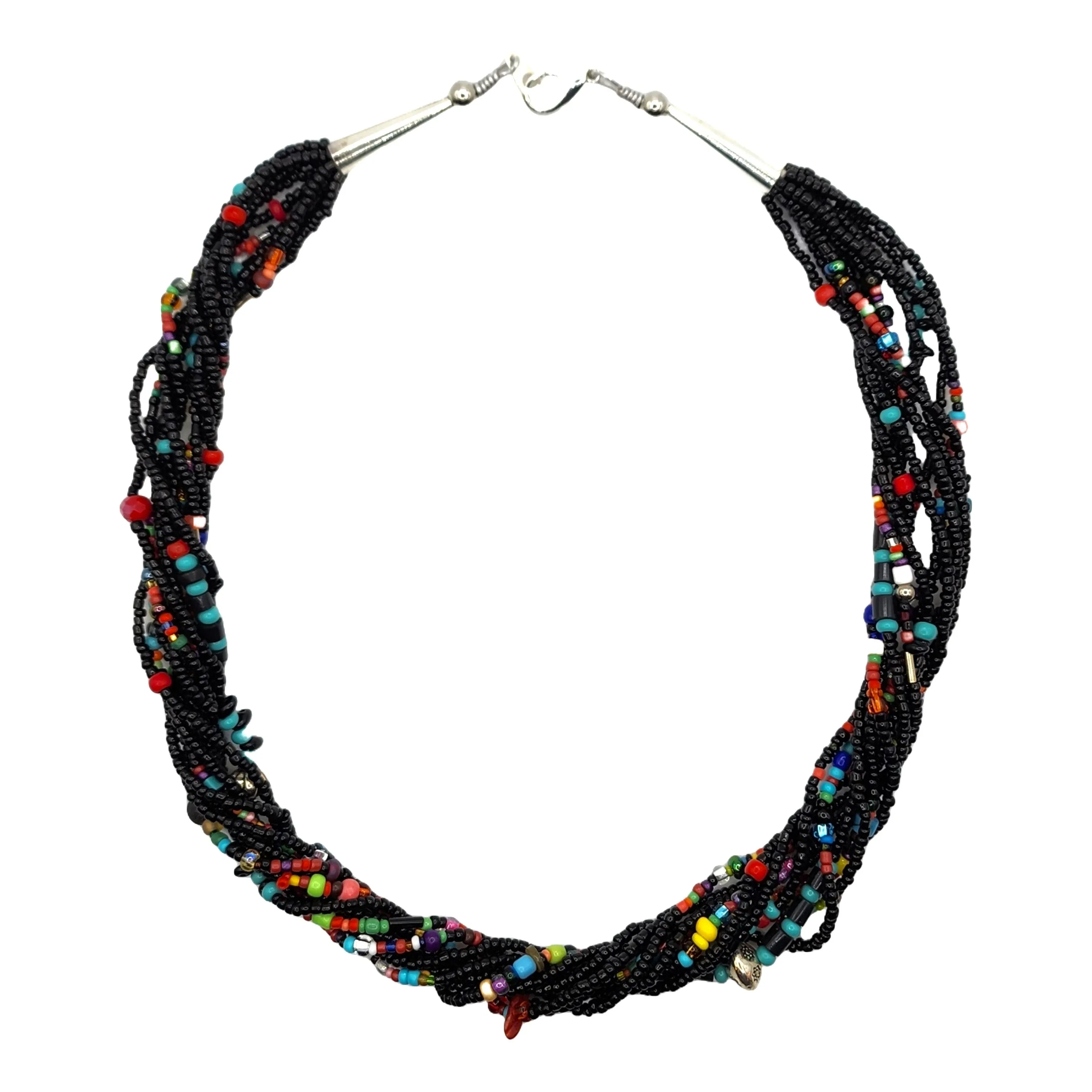 Black Fiesta Necklace - 22" Long