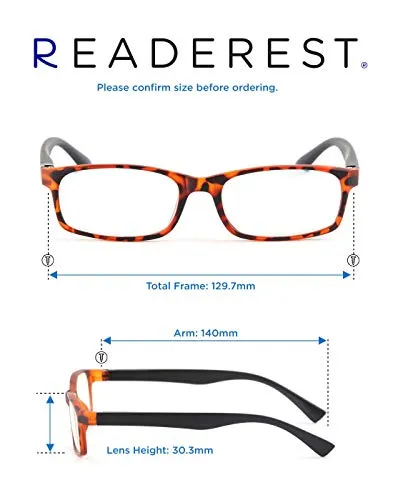 Blue-Light-Blocking-Reading-Glasses-Tortoise-Black-1-25-Magnification-Computer-Glasses