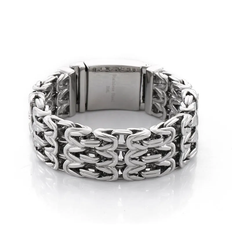 Bold Vibe Titanium Steel Bracelet for Men