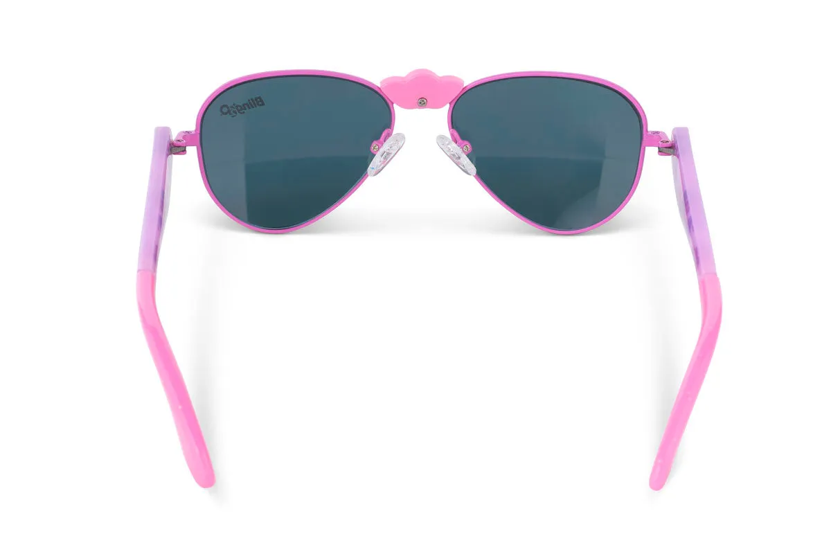 Bright Bubblegum Hampton Beach Kids' Sunglasses