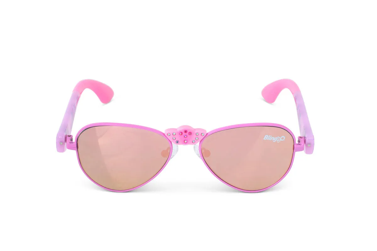 Bright Bubblegum Hampton Beach Kids' Sunglasses