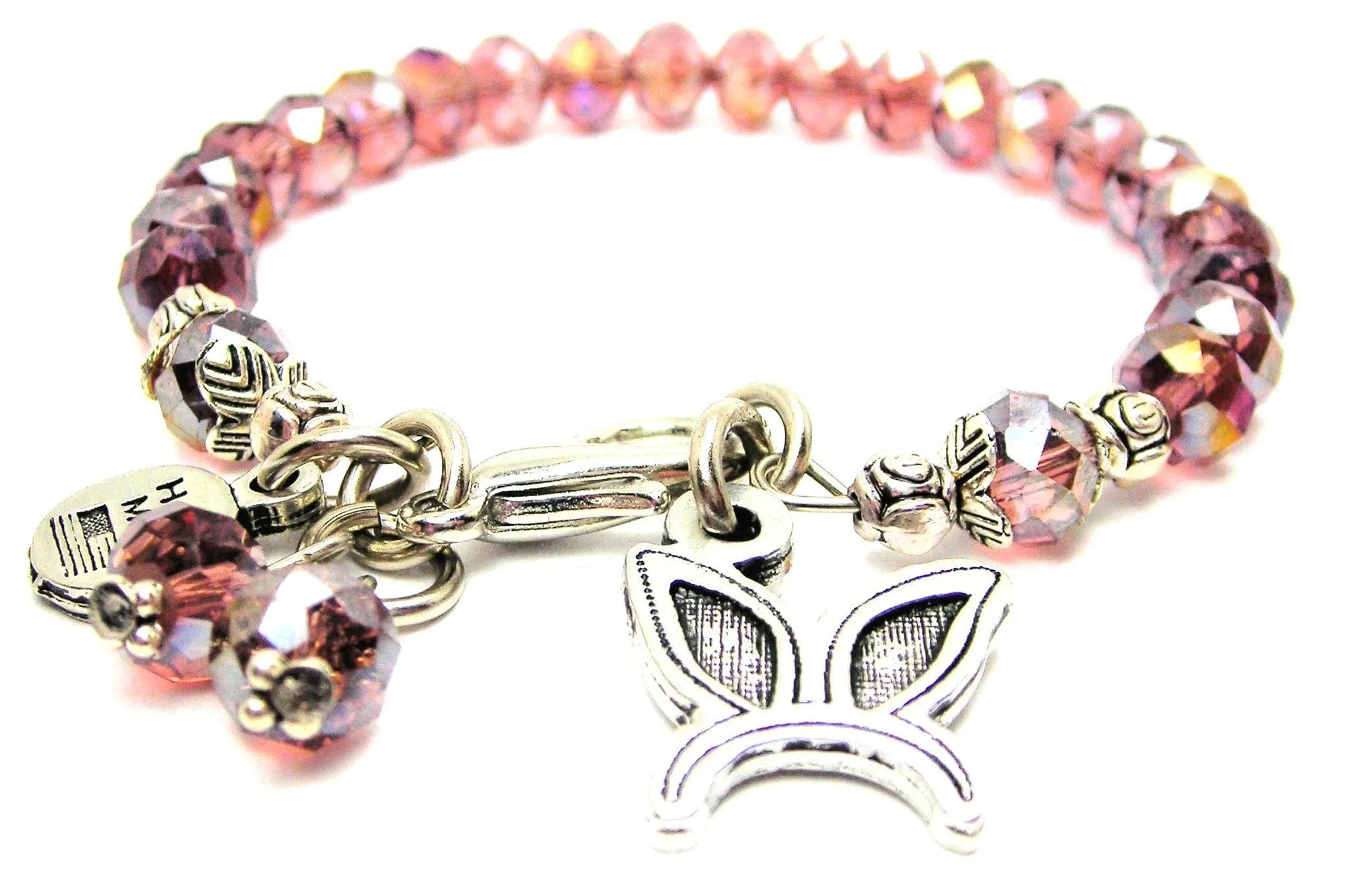 Bunny Ears Headband Splash Of Color Crystal Bracelet