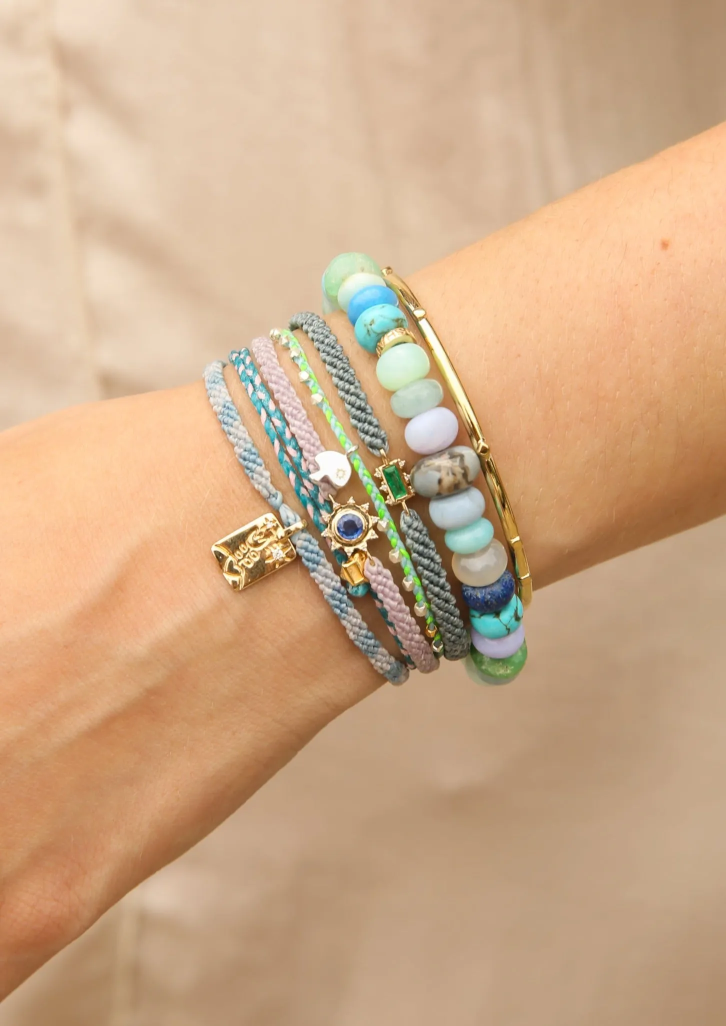 Candy Gem Bracelet in Ocean