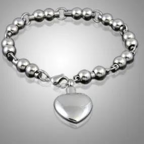 Classic Heart Stainless Steel Keepsake Bracelet Jewelry