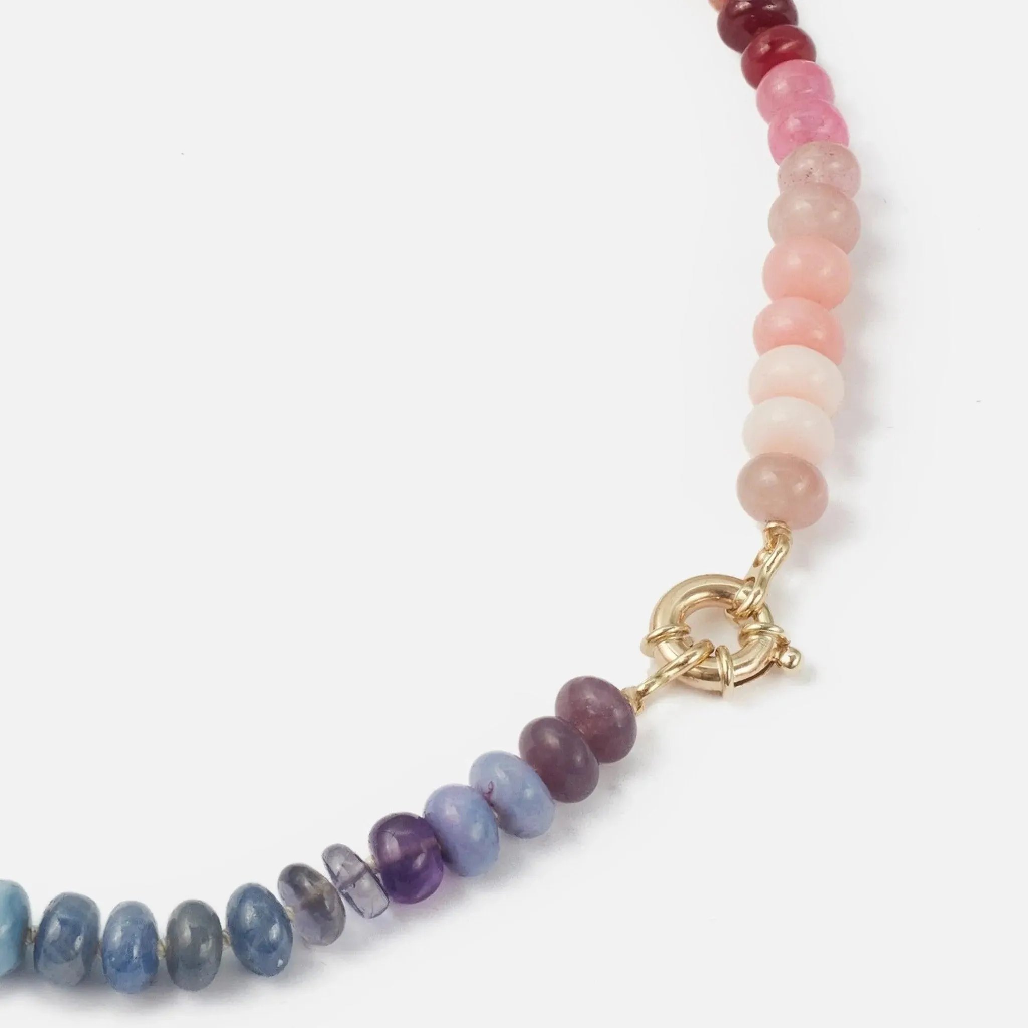 Classic Rainbow Gemstone Necklace