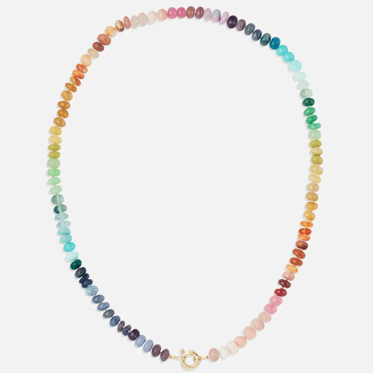 Classic Rainbow Gemstone Necklace