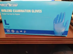 Clean Safety 6 mil Blue Exam Nitrile and Vinyl Blend (Vitrile)