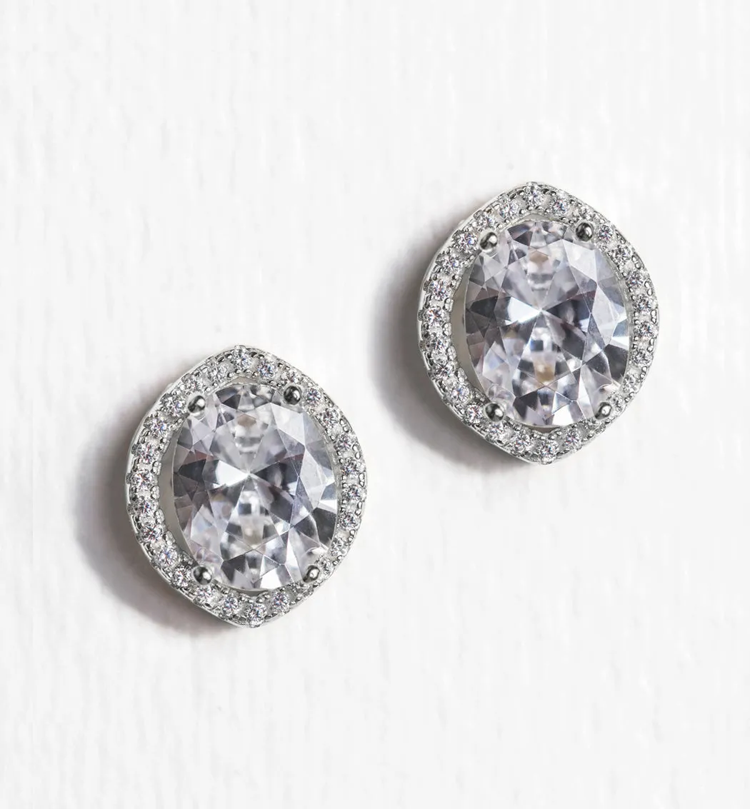 Cleo Crystal Stud Earrings