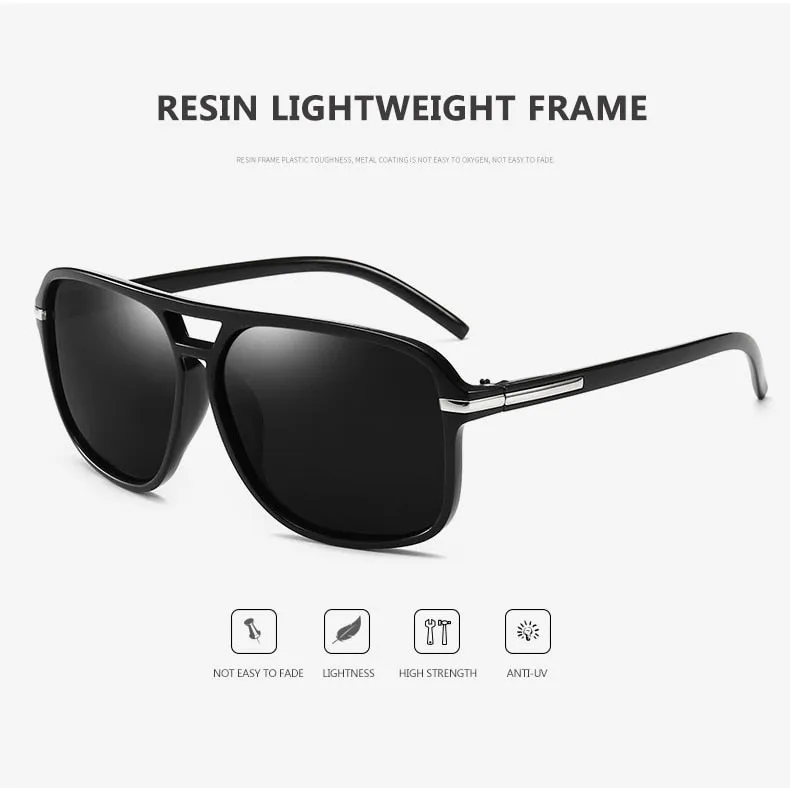 Cool Square Driving Style Gradient Polarized Sunglasses