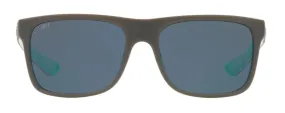 Costa Del Mar Remora Matte Gray/White/Mint Frame - Gray 580 Plastic Lens - Polarized Sunglasses