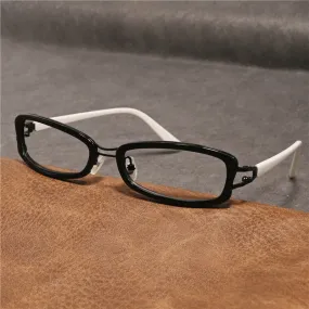 Cubojue Unisex Full Rim Rectangle Tr 90 Titanium Presbyopic Reading Glasses Sd2110p