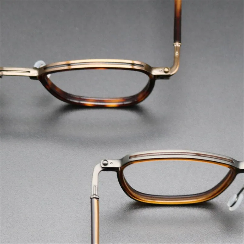 Cubojue Unisex Oversized Square Acetate Titanium Reading Glasses Anti Blue