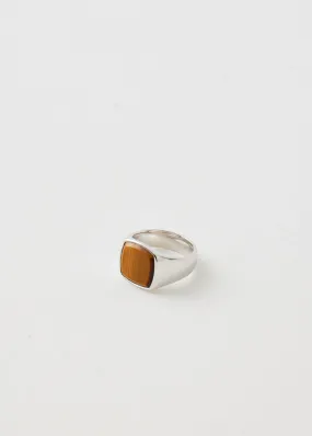 Cushion Tiger Eye Ring