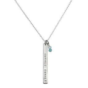 Custom Skinny Bar Necklace | Sterling