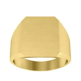 Cut Corner Square Signet Ring - 17mm x 15mm