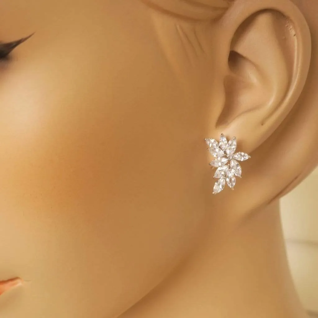 CZ Marquise Studs, Hetal