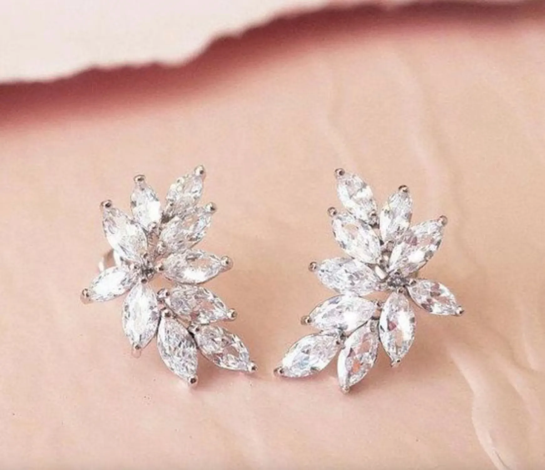 CZ Marquise Studs, Hetal