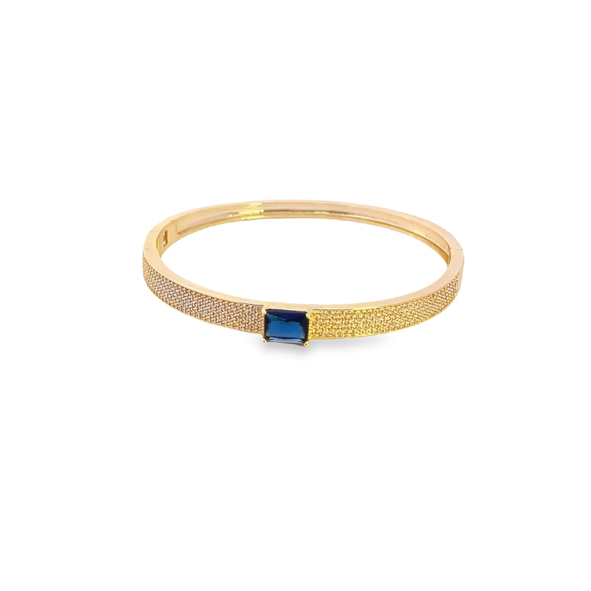 CZ Paved Stone Bangle Bracelet (B108)(B108A)