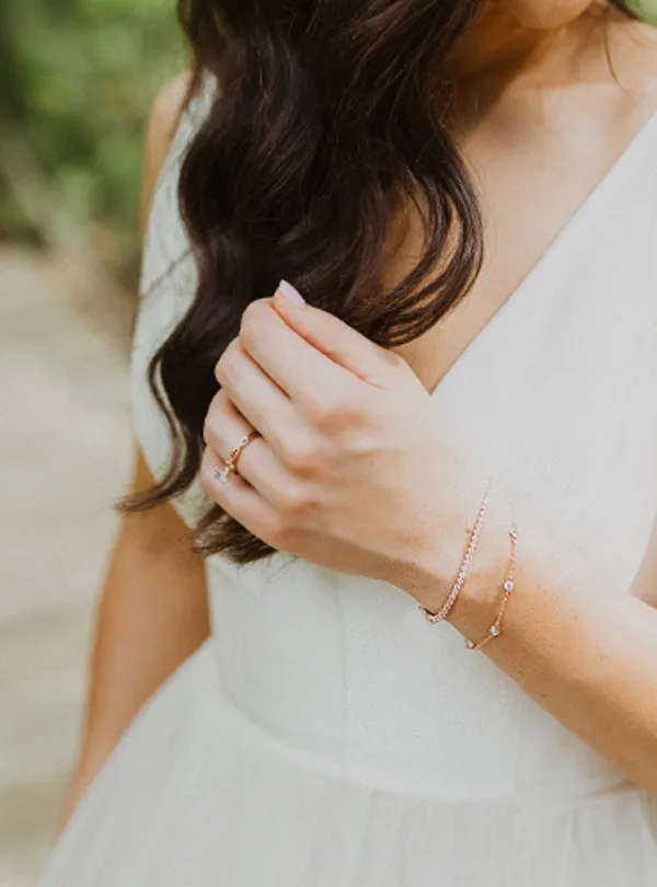 Dakota Crystal Chain Bracelet