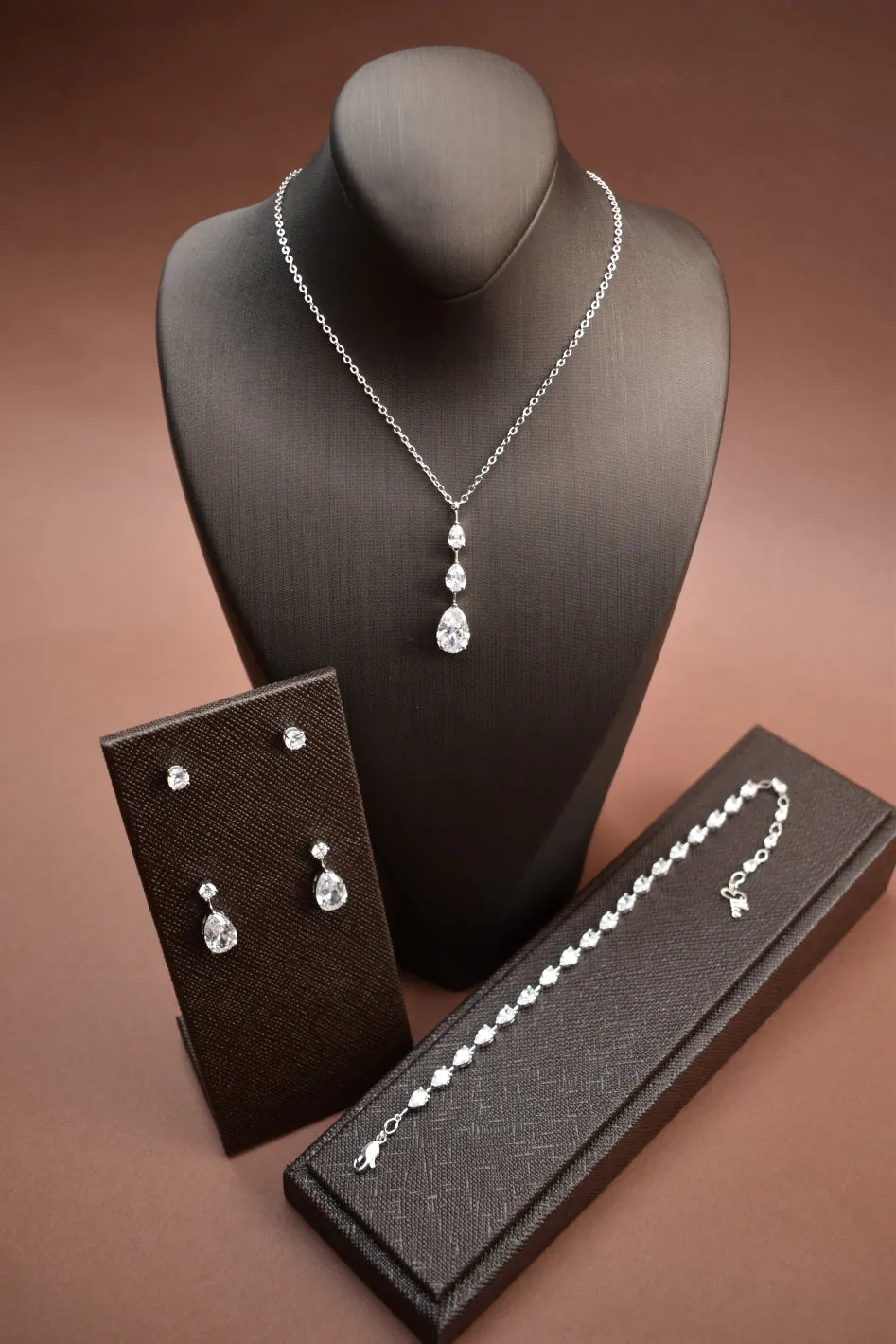 DALA Simulated Diamond Jewelry Set