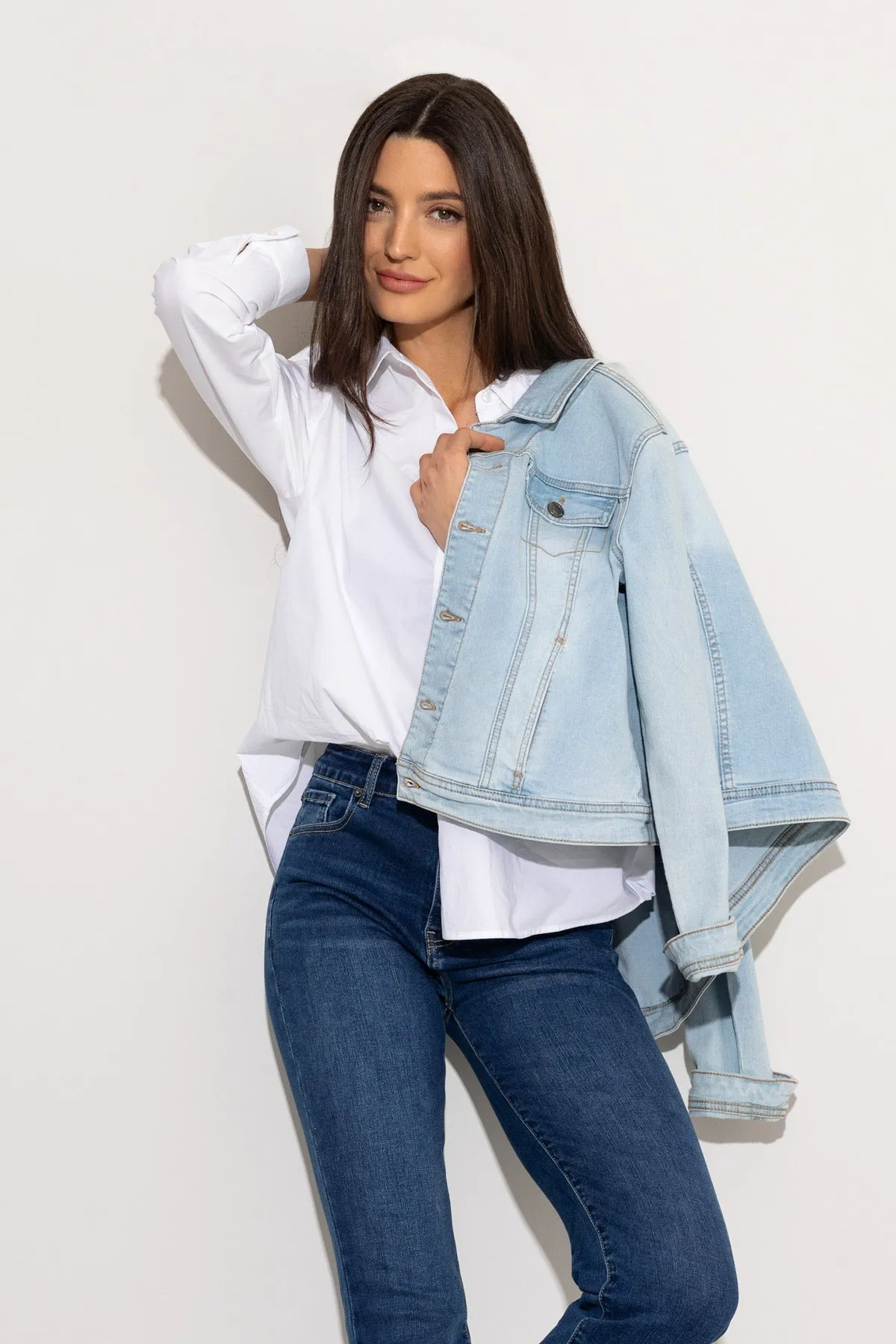 Denim Jacket in Light Blue