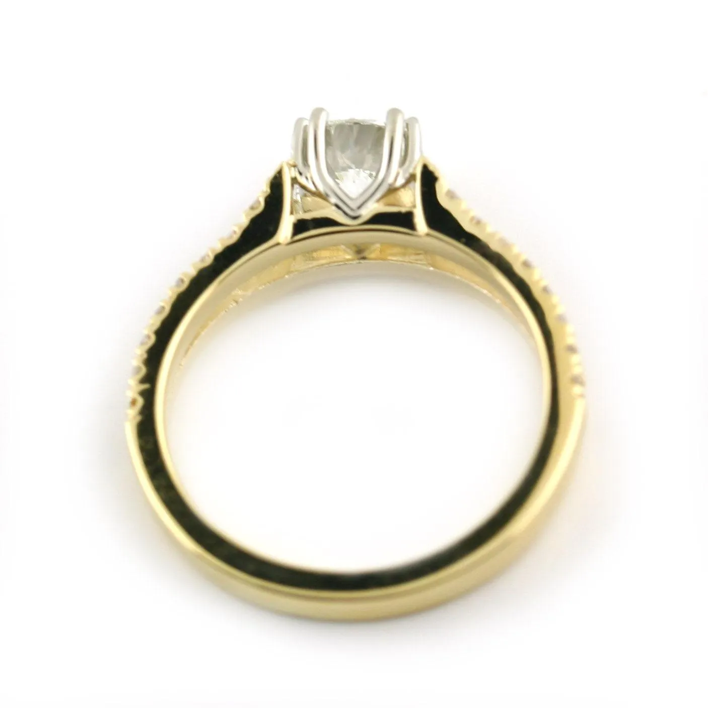 Diamond Ring Split Shank