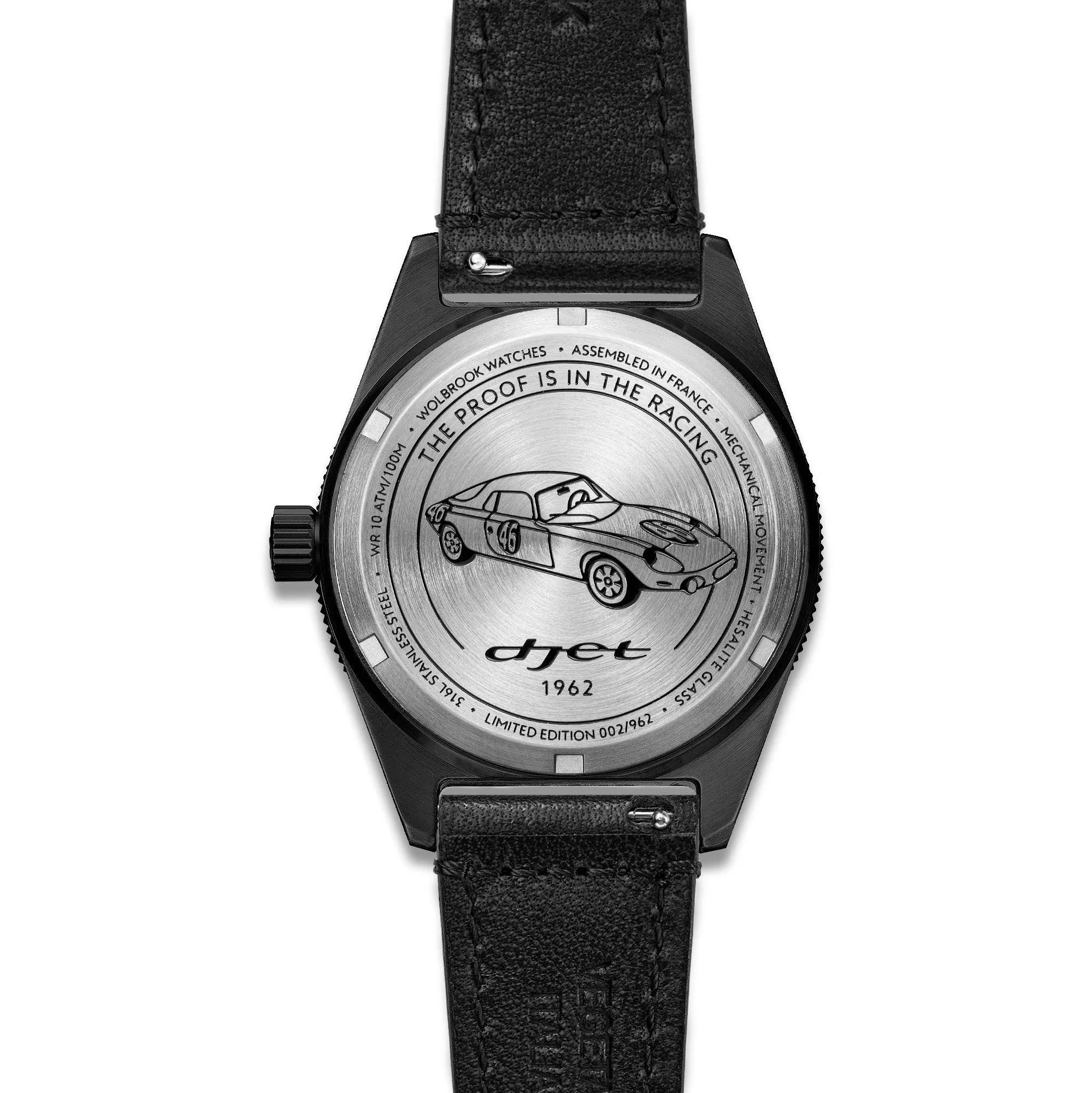 Douglas Grand Prix Professional Racing Watch - Black PVD - René Bonnet Djet 1962 Limited Edition